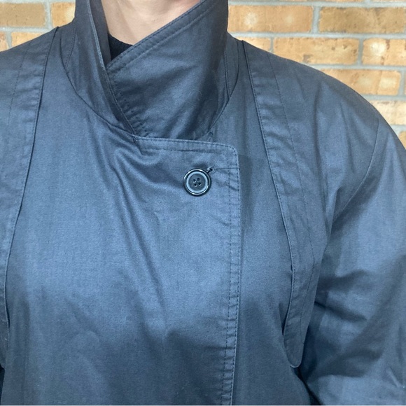 VINTAGE Pierre Dalby Paris Plaid Lined Long Belted Trench Coat Women’s L - Picture 10 of 11